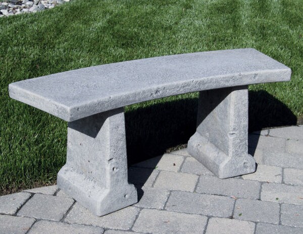 Chelsea Curved High-End Concrete Bench Garden Decorative Artwork